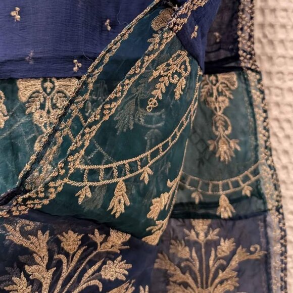 Salwar Kameez in Deep Teal - Picture 8 of 8